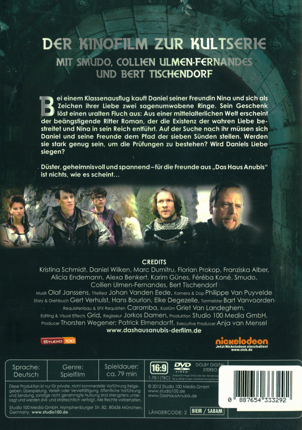 Das Haus Anubis Pfad der 7 Sünden Filme.de